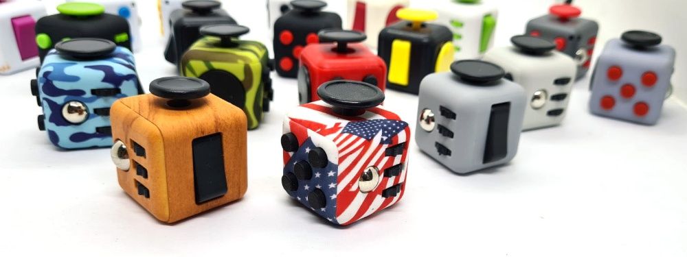 Фиджет-кубик 3.3х3.3х3.3 см Fidget Cube mini Антистресс спиннер куб