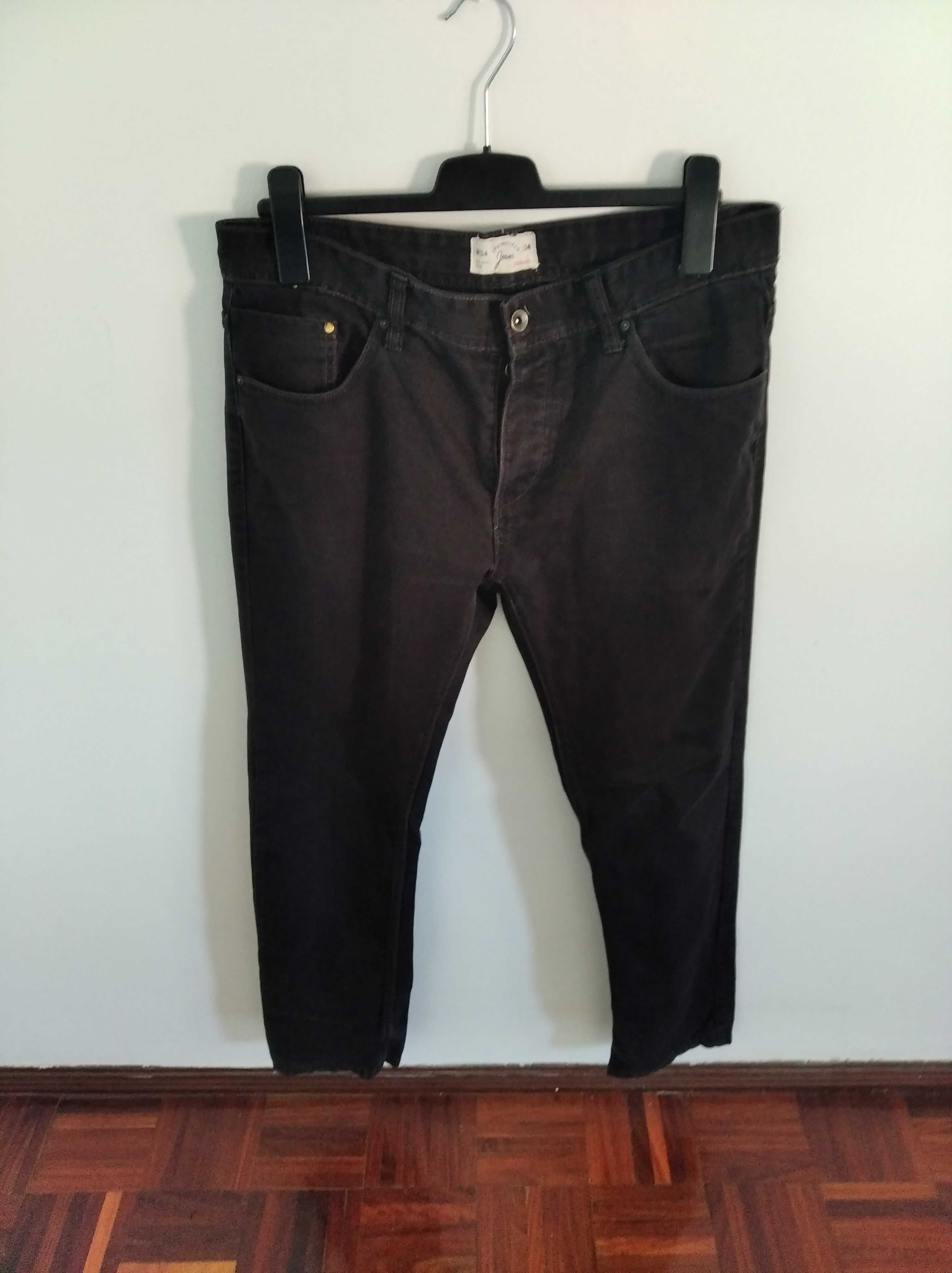 Calça de ganga Springfield em preto