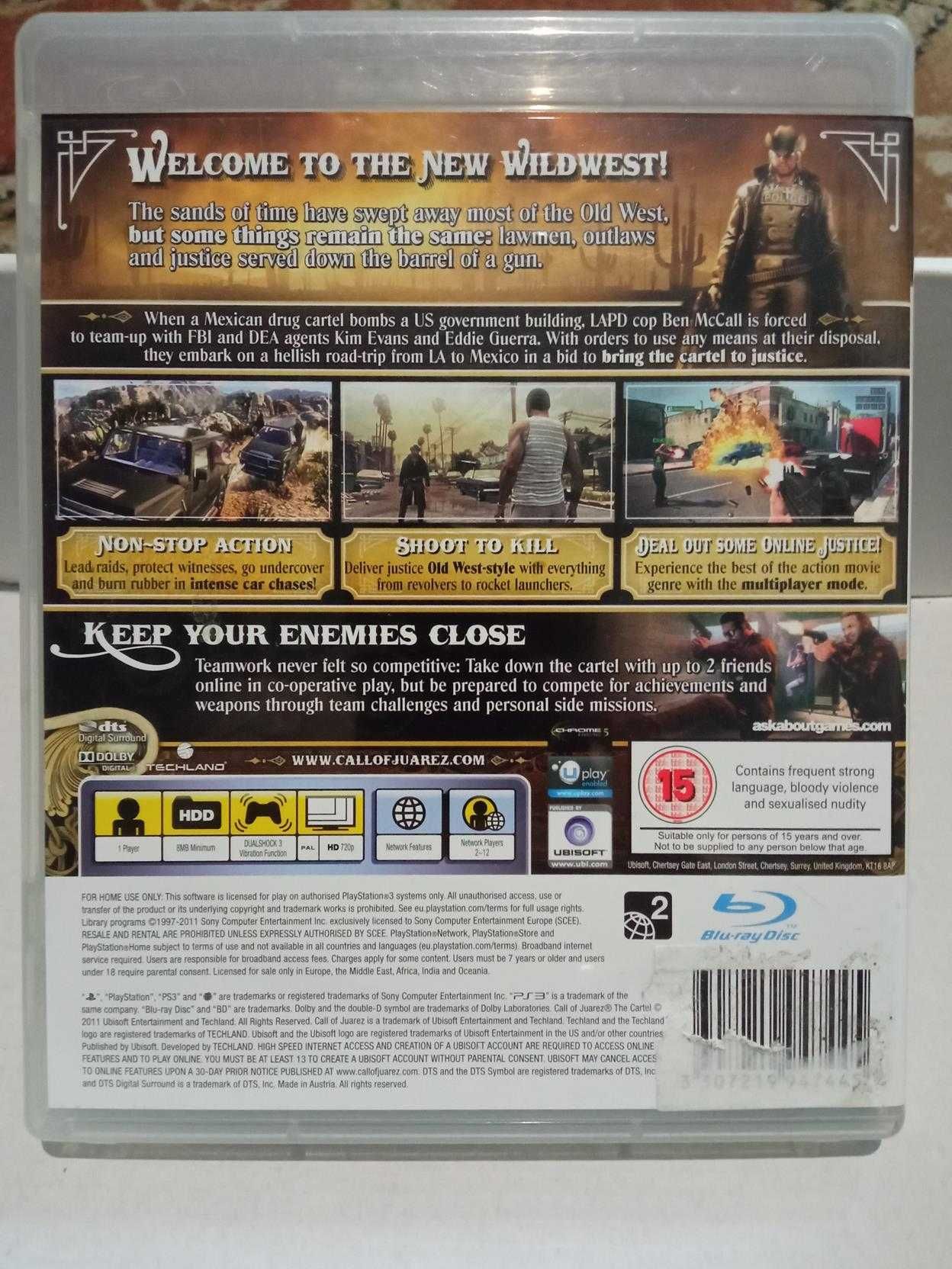 Gra Call of Juarez THE CARTEL PS3 strzelanka dziki zachód western