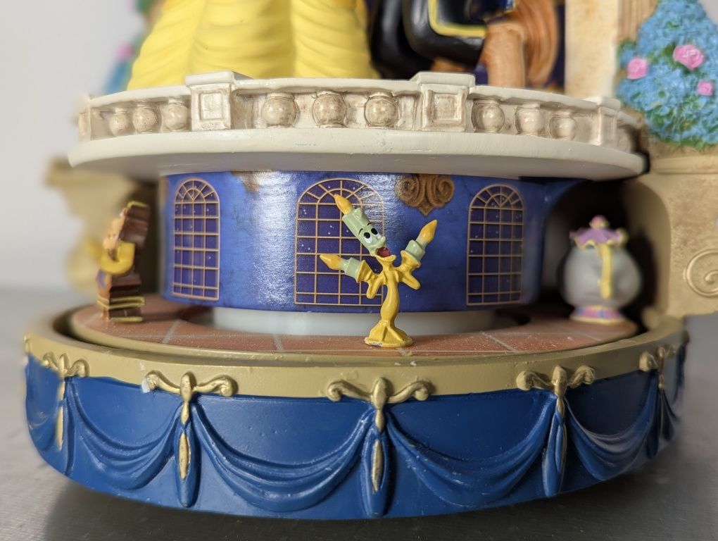 Zegar Piękna i Bestia Disney ścienny podświetlany kolekcjonerski