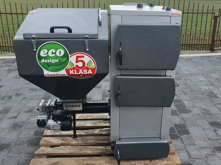Kocioł piec kotły 10KW 90m2 5KLASA z podajnikiem na EKOGROSZEK Pleszew