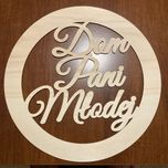 Koła drewniane dom Pani Młodej, dom Pana Młodego
