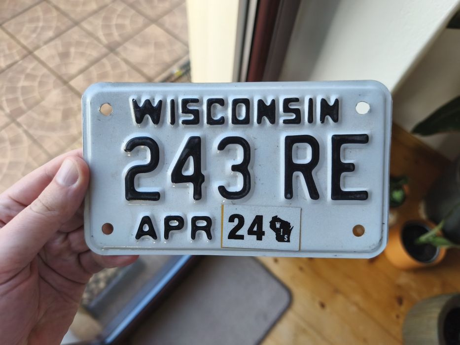 Tablica motocyklowa USA Wisconsin