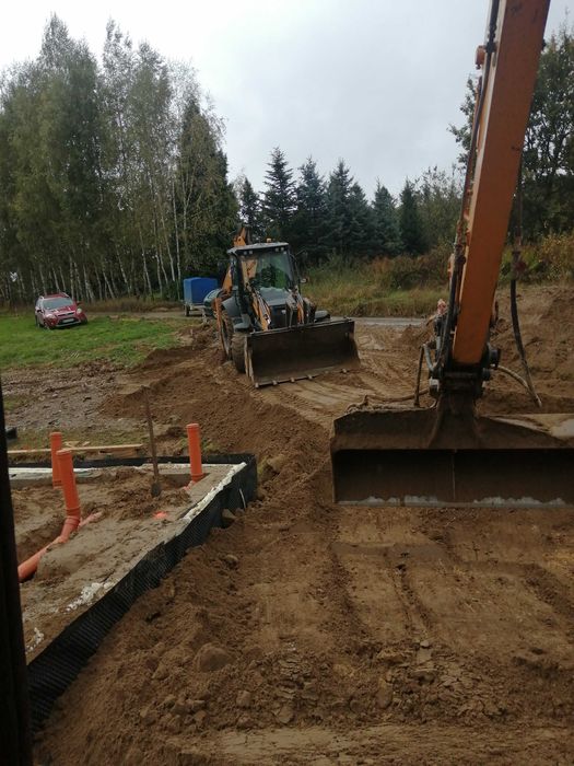 Usługi Minikoparka 5 i 3tony. Prace ziemne, Koparko ładowarka.