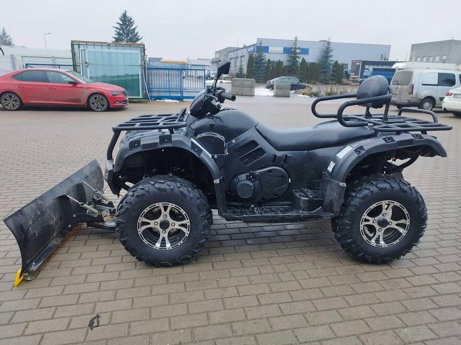 CFmoto 500 rok 2011 z pługiem MATMAR Ełk