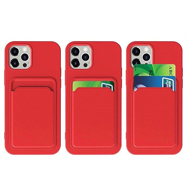 Card Case silikonowe etui portfel z kieszonką na kartę dokumenty do Xi