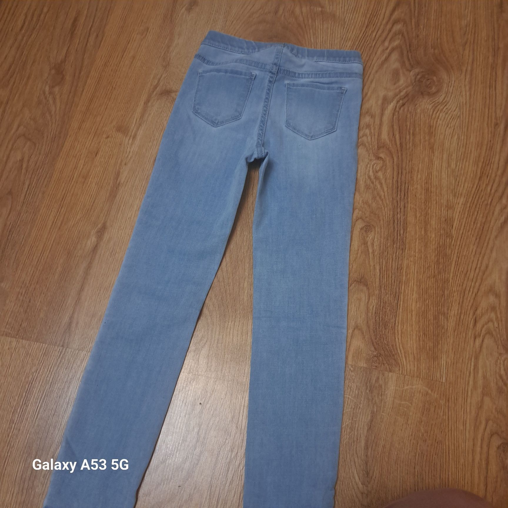 Jeansowe jegginsy super stretch jak legginsy