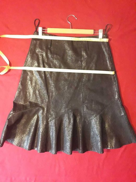 Spódnica "clubbing style", czarna ze srebrnym połyskiem