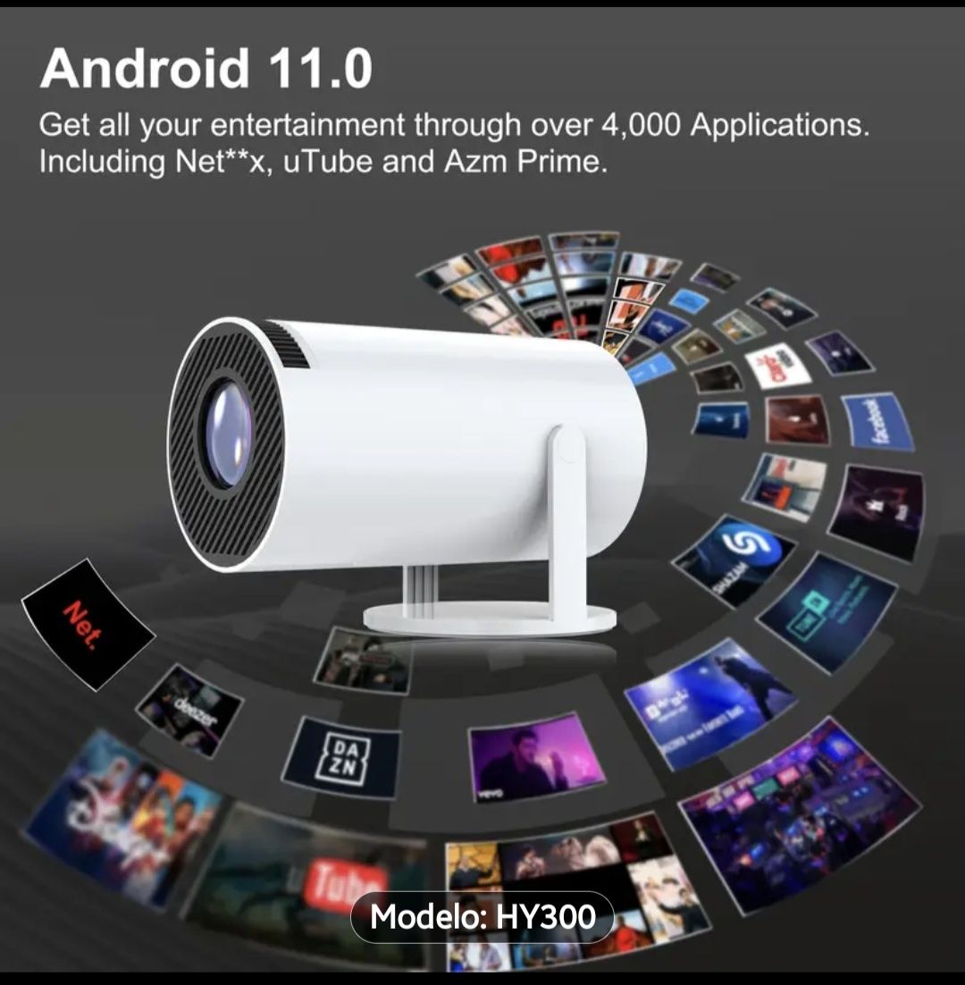 Projector Andriod TV portátil Novo