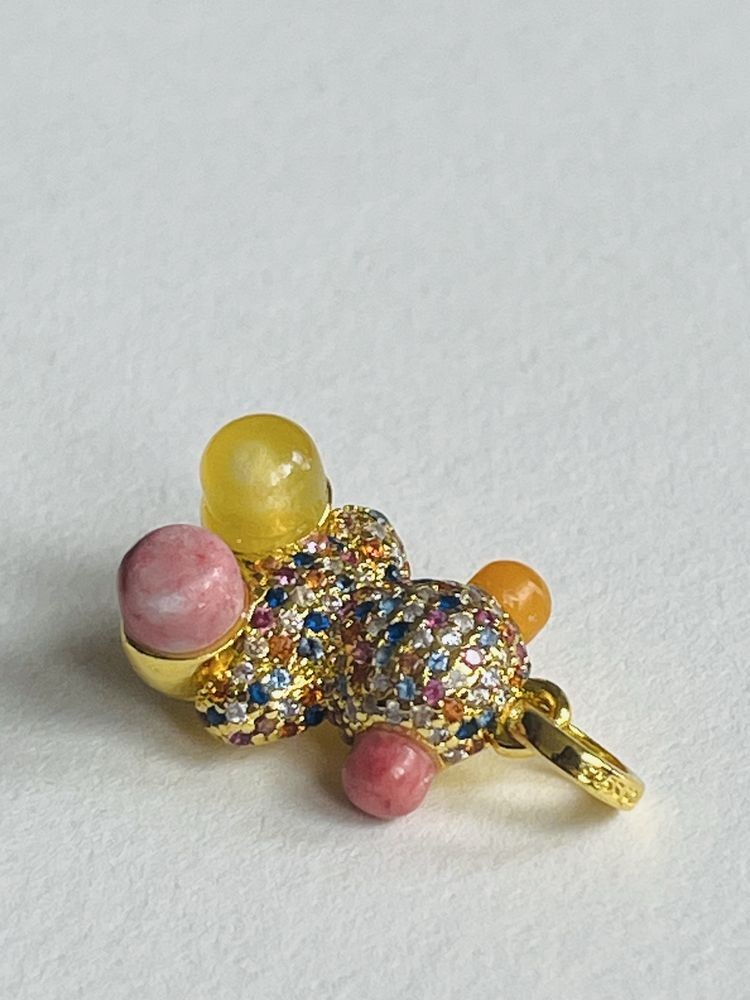 Zawieszka nowa tous srebro 925 miś 1,7cm