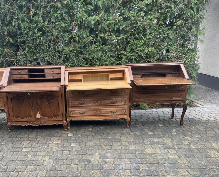 Sekretarzyk ludwikowski biurko szuflady Ludwik XV