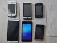 Telefony smartfony HTC Sony ZTE BlackBerry uszkodzone