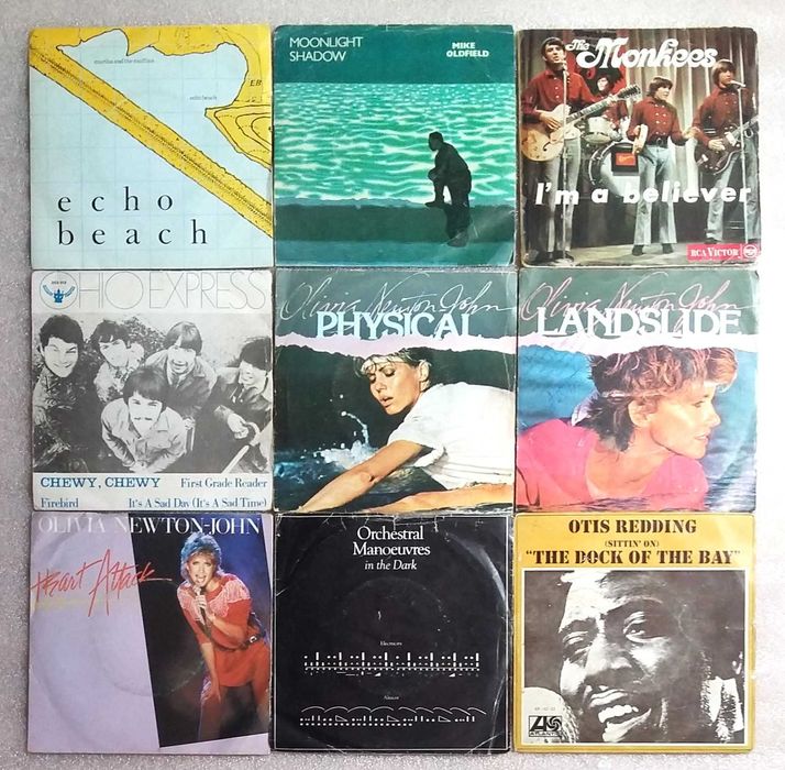 Varios discos Singles 45RTM artistas estrangeiros