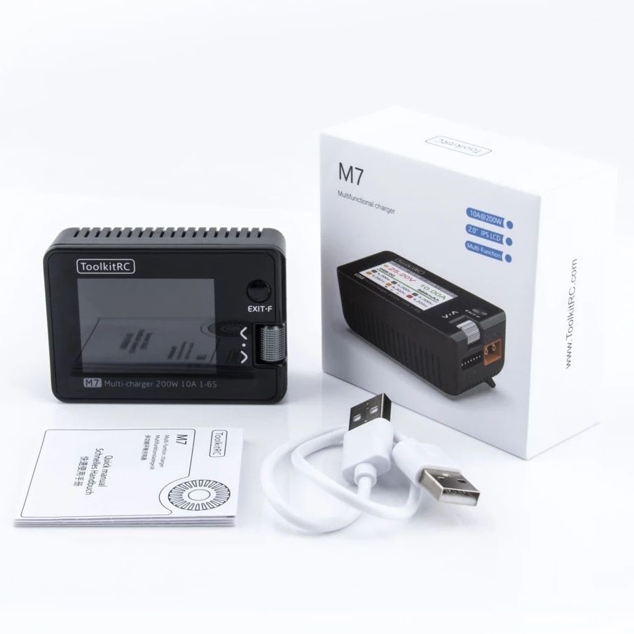 Зарядное устройство ToolkitRC M7 200W 10A .M6D. Блок питания.