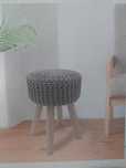 Mały taboret szary