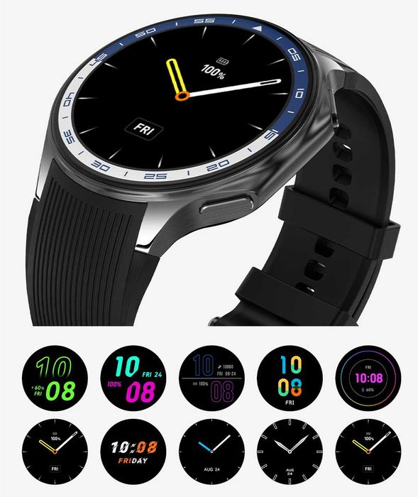 SMARTWATCH MĘSKI DT WATCH X AMOLED do tel. Samsung Apple Xiaomi 32Gb