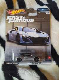 Hot wheels premium 17' Acura NSX fast and Furious & Full Force