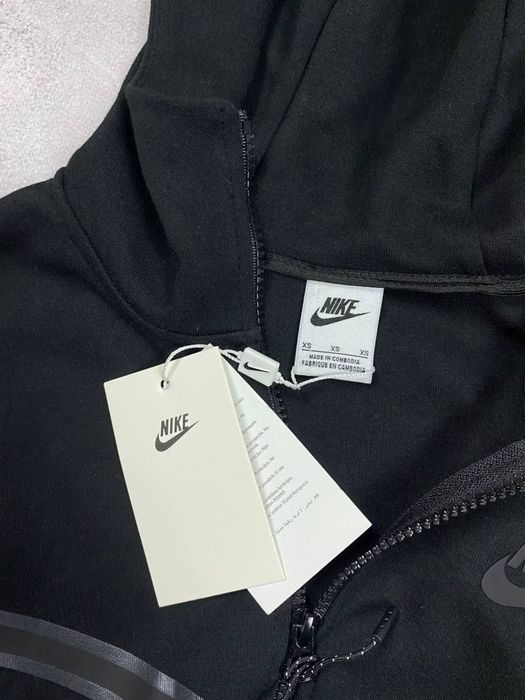 Кофта Nike Tech Fleece чорна/спортивна кофта Nike Tech Fleece/nike теч