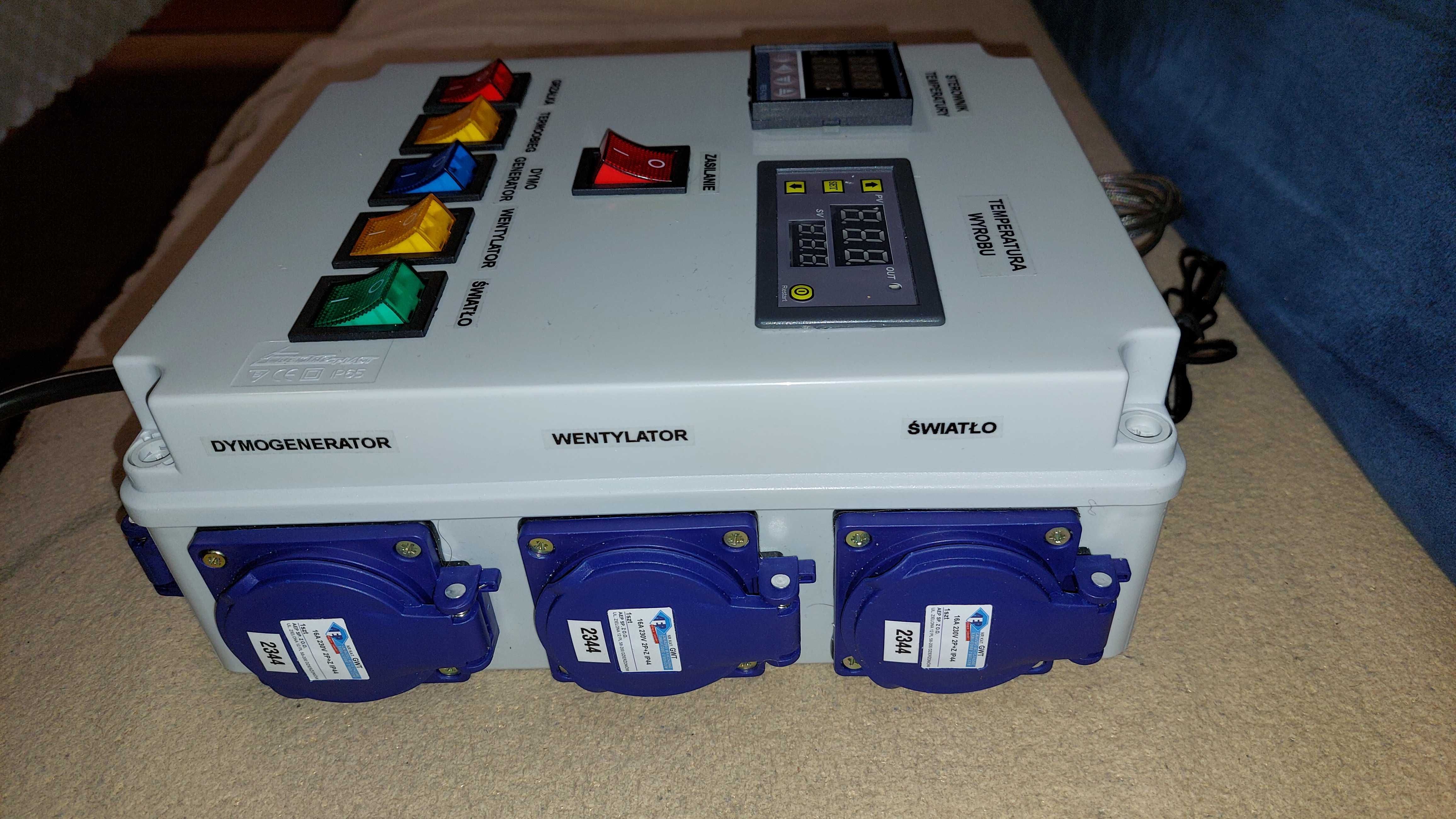*Sterownik z SSR 40A do wędzarni elektrycz. z czujnikiem temp. wyrobu*