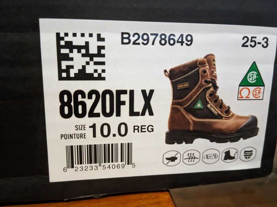 Берці черевики Royer 8" Metal-Free Work boot захищені НОВІ! Gore-tex
