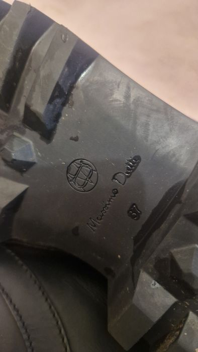 Чоботи шкіра Massimo Dutti