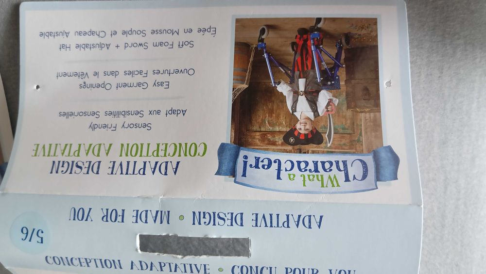 Strój karnawałowy pirata 116-122