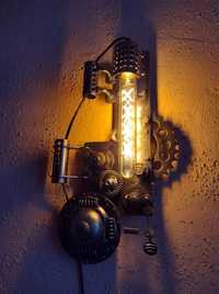 Lampa ręcznie robiona Steampunk