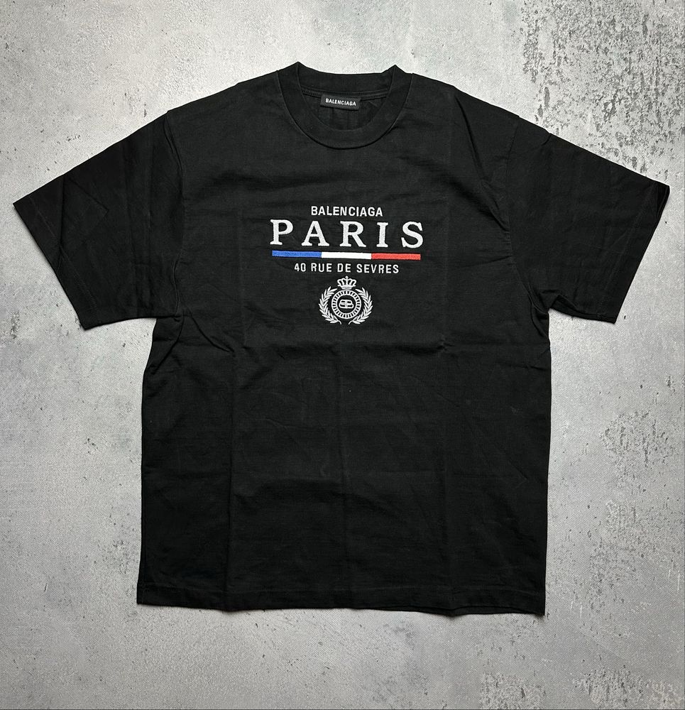 Koszulka Balenciaga T-Shirt Paris 40 Rue De Sevres Logo