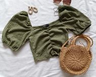 Zielona bluzka Crop top