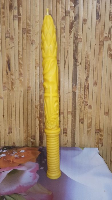 Свічка стрітенська з бджолиного воску