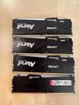 Pamięci RAM DDR5 Kingston FURY 64GB (4x16GB) 6000MHz CL36 Beast RGB
