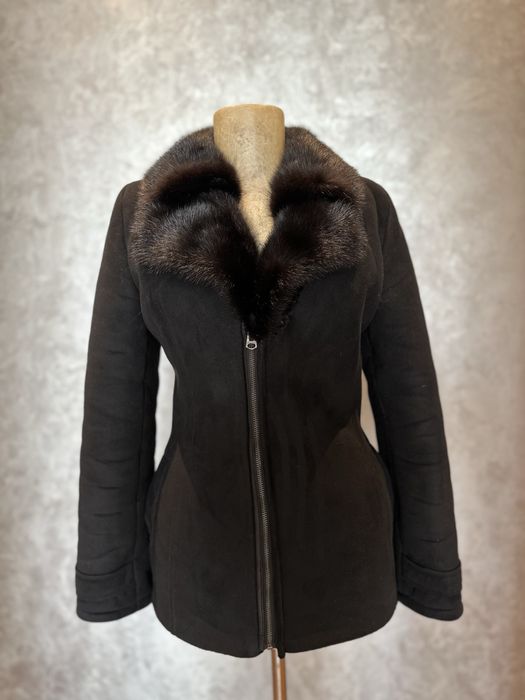 Дублянка, шубка, куртка, полушубок, норковий ворот