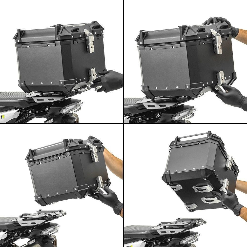 Top case 45L/ 55L/ 65L capacidade - alumínio