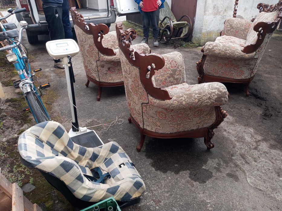 Meble Barokowe kanapa 3os.plus dwa fotele