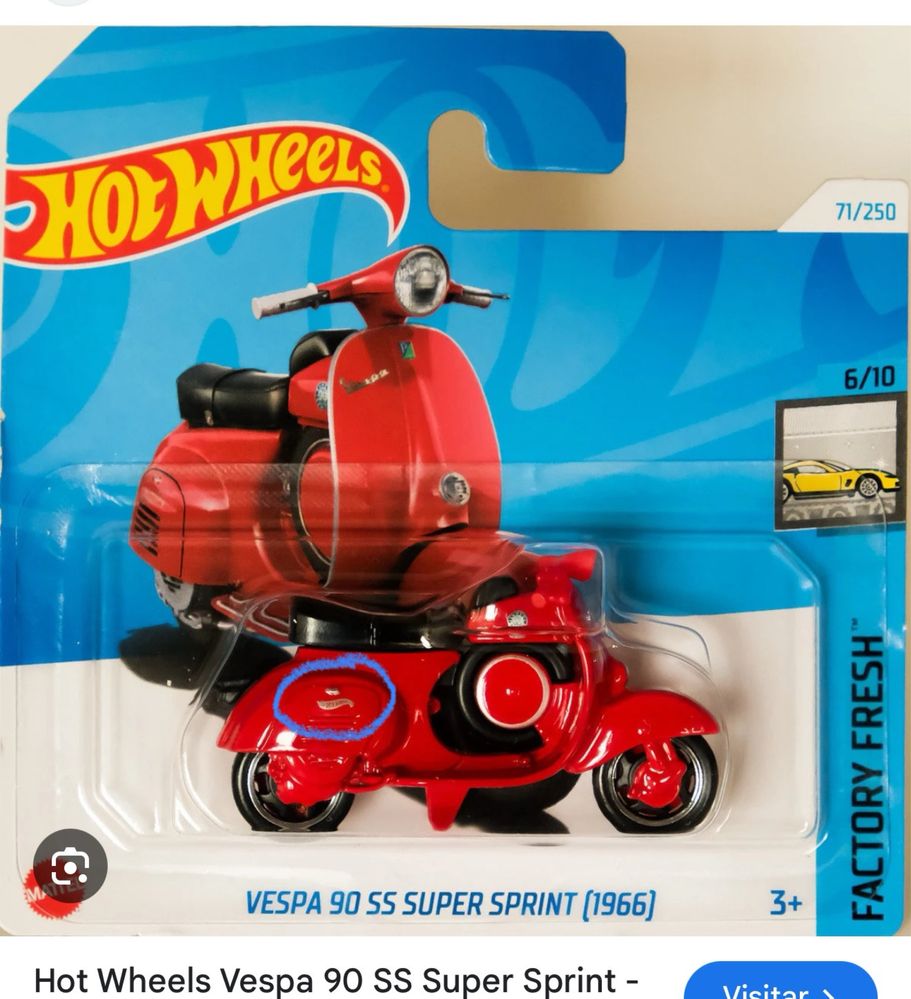 Vespa hotweel com erro de fabrica
