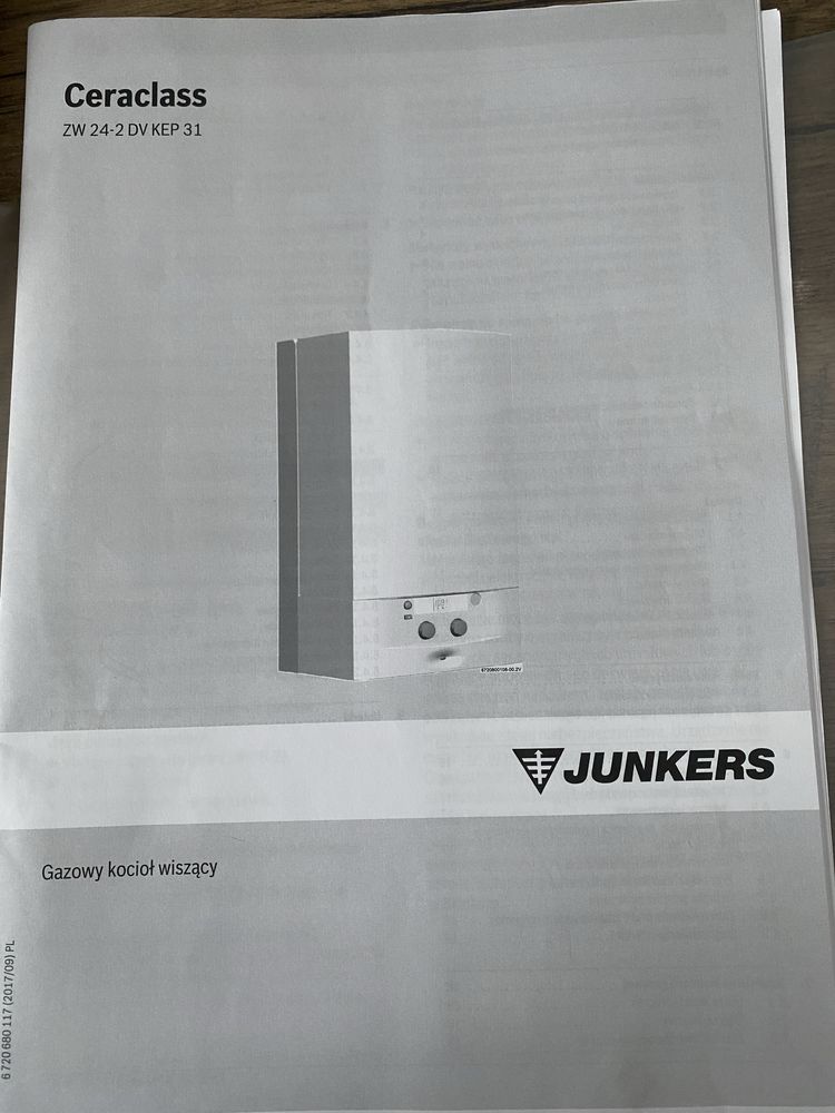 Piecyk dwufunkcyjny kocioł junkers ceraclass zw 24-2 dv kep 31