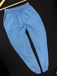 BB8 Spodnie dresowe damskie pumpy joggery niebieskie S 36 M 38