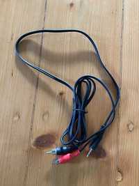 Kabel audio mini jack 3,5 mm - 2x RCA cinch - 1,60 m