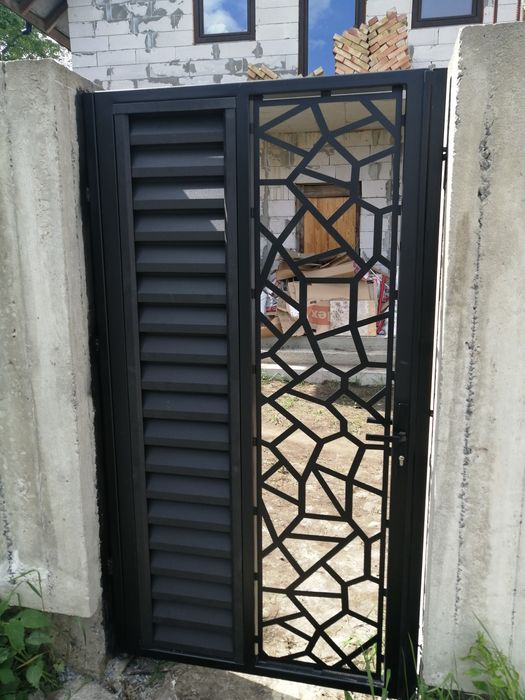 Ворота відкатні, Паркан Жалюзі, Брама металева