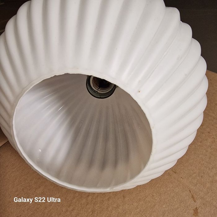 Lampa z PRL klosz szklany