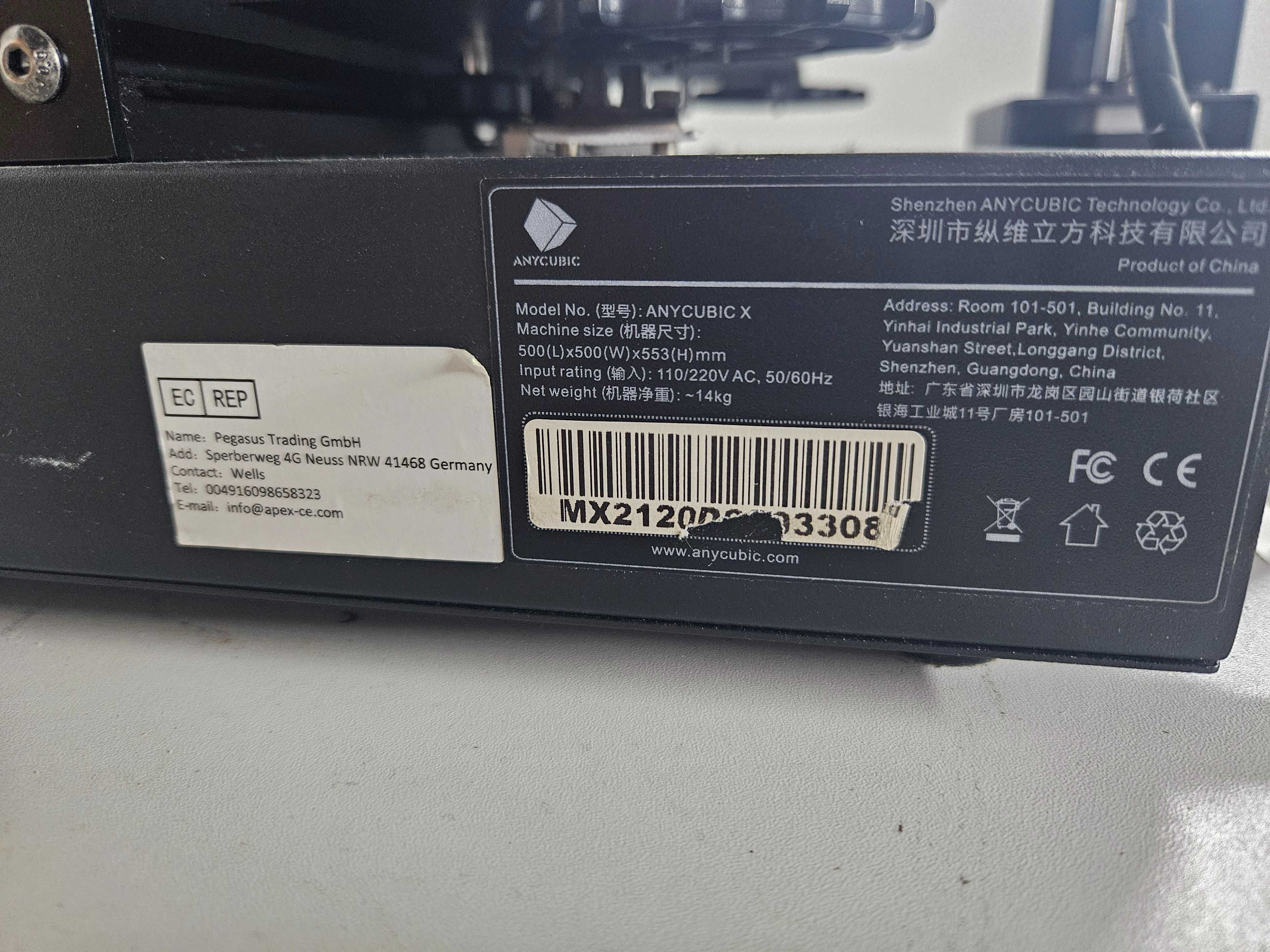ANYCUBIC i3 Mega X, w pełni sprawna.