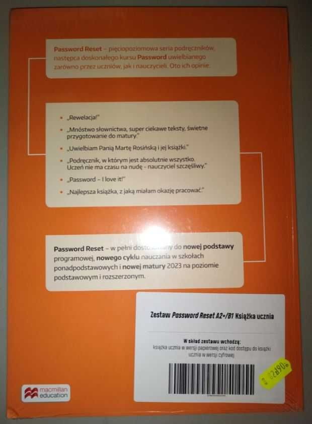 Password Reset A2+/B1 Student's Book (nowy, oryginalnie zafoliowany)