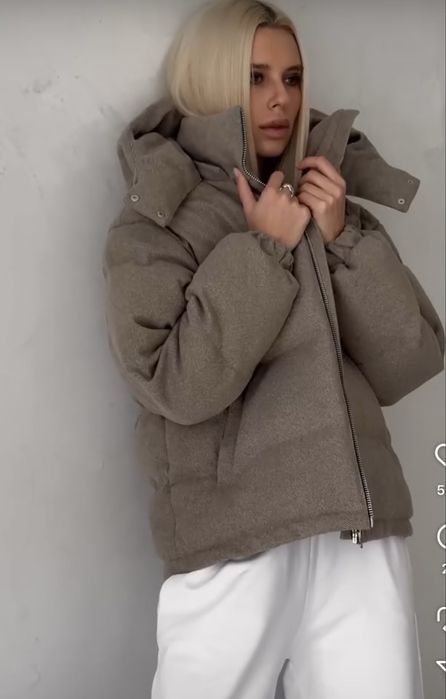 Пуховик з кашеміру Manufacture one size