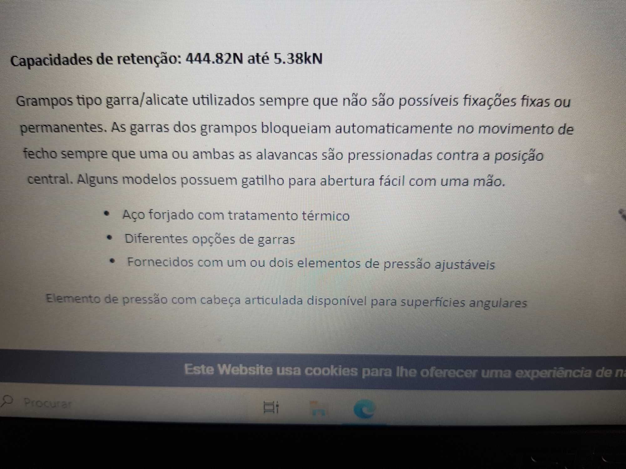 Grampos de aperto rápido e + vários