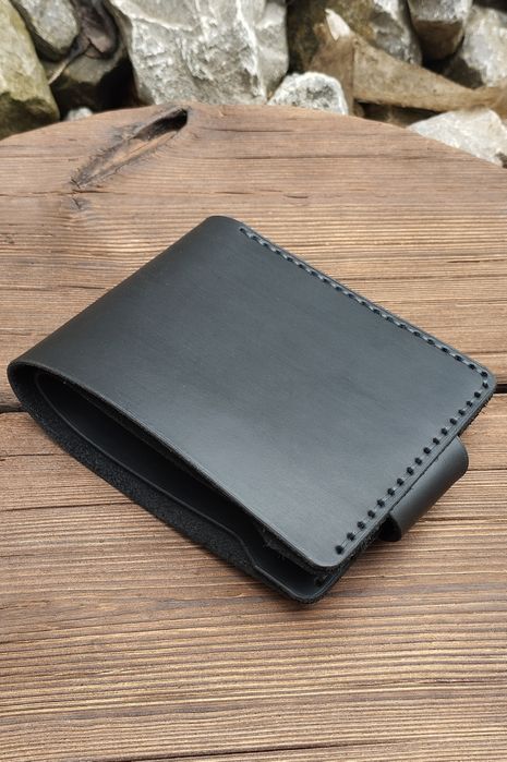 Чоловічий шкіряний гаманець. Гаманець з натуральної шкіри ВРХ