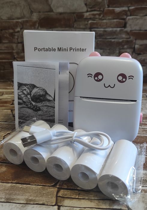 Дивись! Топ пропозиція! / Міні-принтер + 6 рулонів