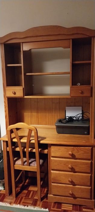 Escrivaninha / Secretária Pinho Mel Madeira maciça