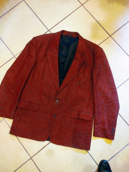 100 wełna owcza marynarka męska vintage unisex Oversize
