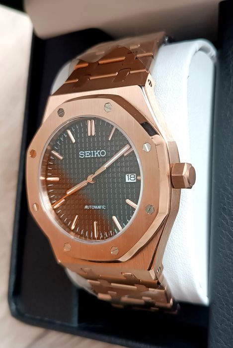 Часы годинник Seiko MOD Audemars з механізмом NH35A