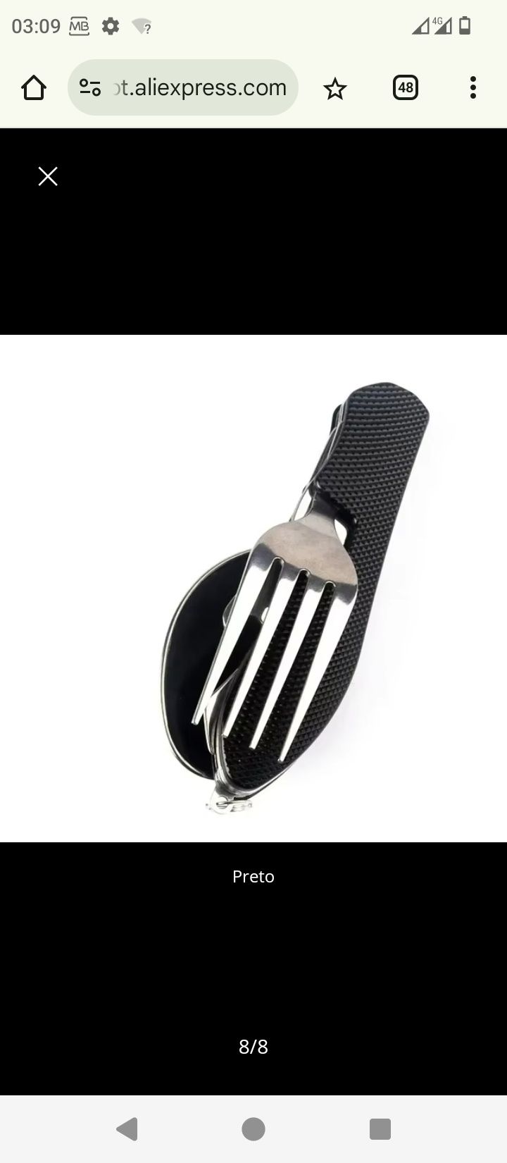 KIT BOLSO AÇO INOXIDÁVEL Dobravel 4 X 1